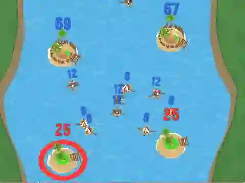 Žaidimas Battle For The Islands internete