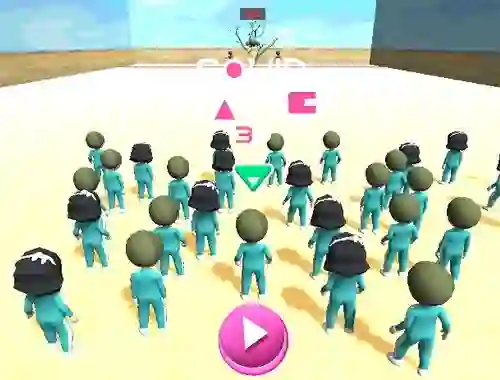 Žaidimas Squid Game Race 3d internete