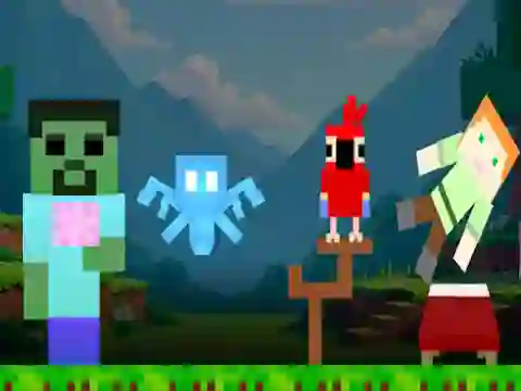 Žaidimas Sprunki Craft internete