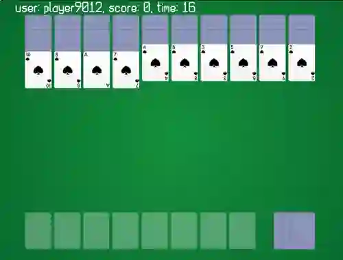 Žaidimas Spider Solitaire Classic Ver internete
