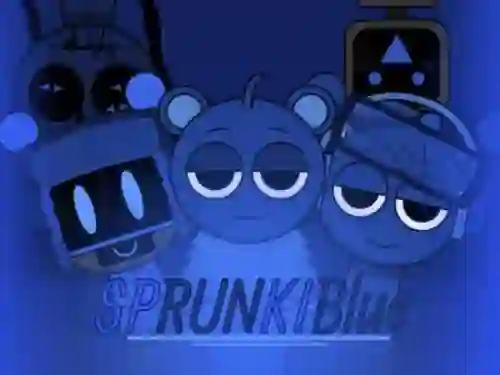 Žaidimas Sprunki Blue Mod internete