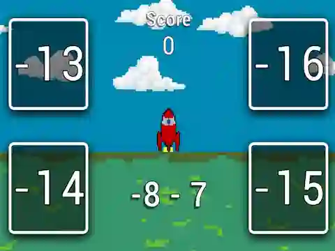 Žaidimas Rocket Math internete