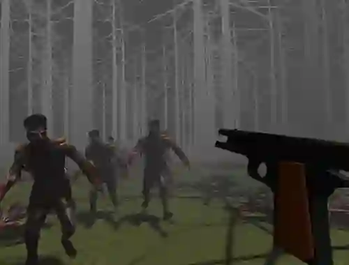 Žaidimas Zombies in a Forest internete