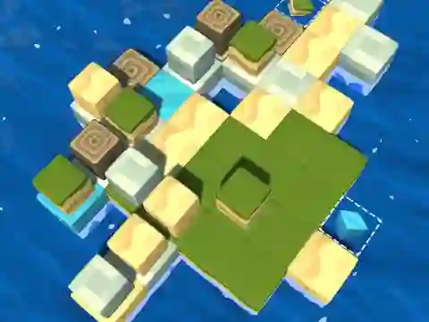 Žaidimas Cube Island: ASMR Relax Puzzle internete