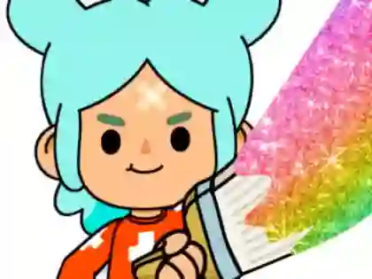 Žaidimas Coloring Book: Toca Boca Rita internete
