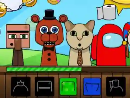 Žaidimas Sprunki: Monsters internete