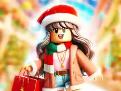 Žaidimas Jigsaw Puzzle: Roblox Christmas Mall internete