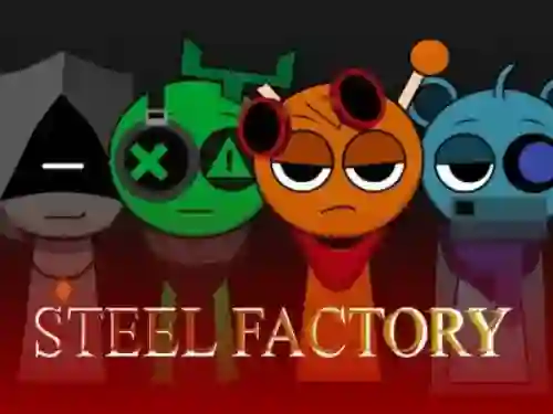 Žaidimas Sprunki x SepBox: Steel Factory internete