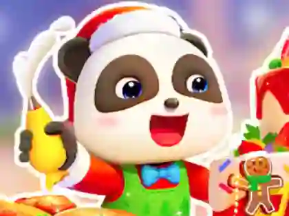Žaidimas Jigsaw Puzzle: Baby Panda Christmas Chef internete