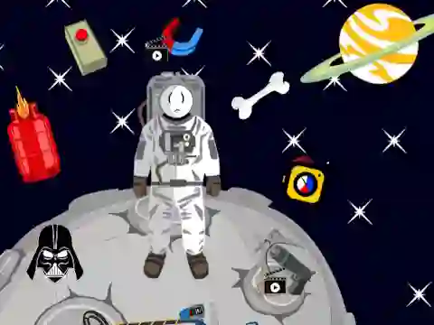 Žaidimas Stickman in Space internete