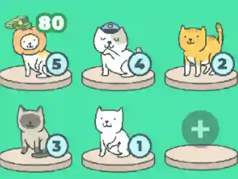 Žaidimas Meow Merge internete