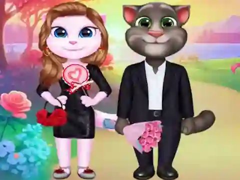 Žaidimas Kitty Couple Lovely Valentine internete