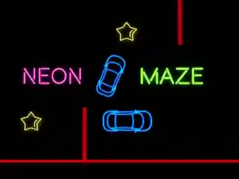 Žaidimas Neon Car Maze internete