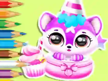 Žaidimas Coloring Book: Baby Fluff's Birthday internete