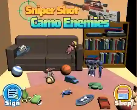 Žaidimas Sniper Shot Camo Enemies internete