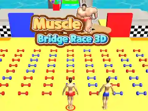 Žaidimas Muscle Bridge Race 3D internete