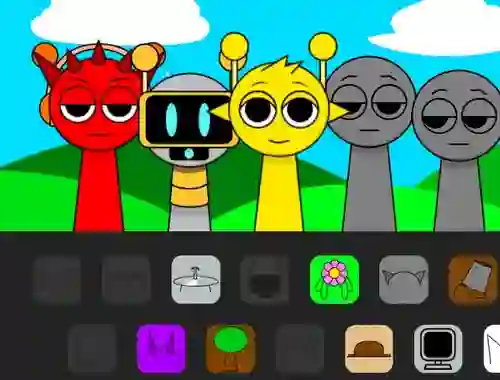 Žaidimas Sprunki Incredibox Horror internete