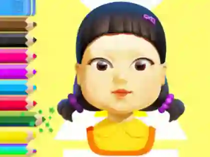 Žaidimas Coloring Book: Squid Game Doll internete