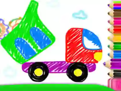 Žaidimas Toddler Drawing: Tanker Truck internete