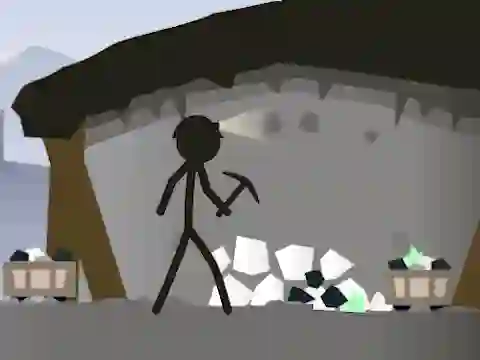 Žaidimas Stickman Mining Simulator internete