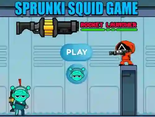 Žaidimas Sprunki Squid Game Rocket Launcher internete
