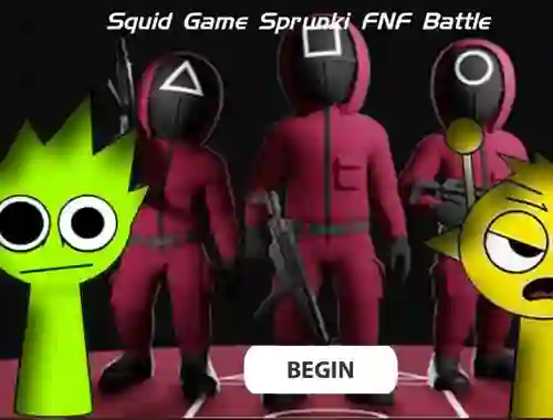 Žaidimas Squid Game Sprunki Fnf Battle internete