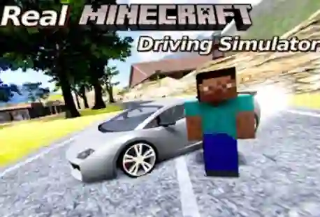 Žaidimas Real Minecraft Driving Simulator internete