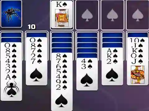 Žaidimas Spades Spider Solitaire internete