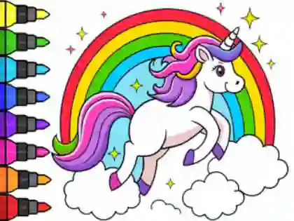 Žaidimas Coloring Book: Magical Unicorn internete