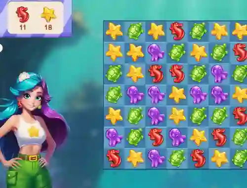 Žaidimas Underwater Adventures: Match 3 internete