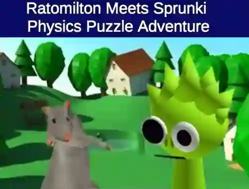 Žaidimas Rato Milton Meets Sprunki Physics Puzzle Adventure internete