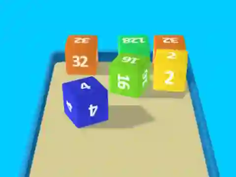 Žaidimas 2048 Cube Merge internete