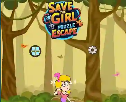 Žaidimas Save the Girl Puzzle Escape internete