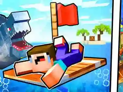Žaidimas Noob Raft: Ocean Survival internete