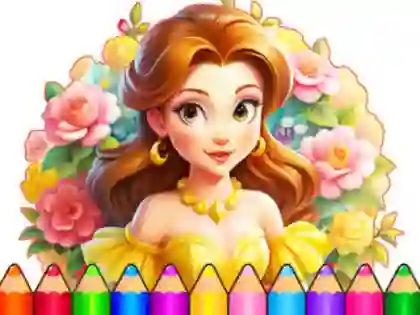 Žaidimas Coloring Book: Flower Dress Up internete