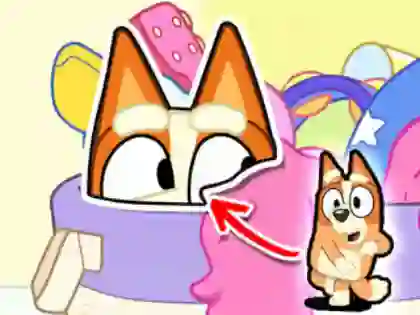 Žaidimas Jigsaw Puzzle: Bluey Hide & Seek internete