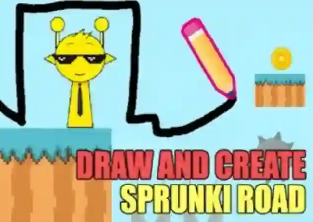 Žaidimas Draw And Create Sprunki Road internete