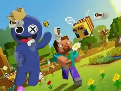 Žaidimas Rainbow Friends Minecraft Hidden Skibidi internete