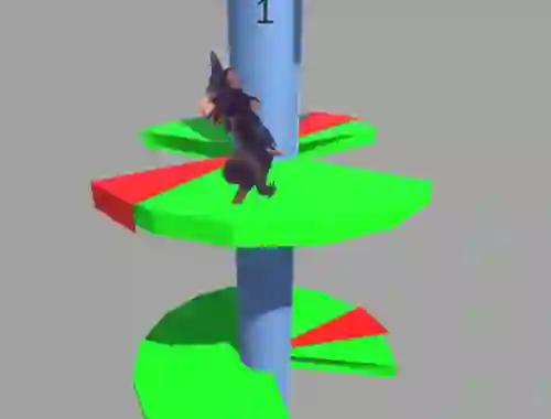 Žaidimas Ratomilton Helix Jump internete