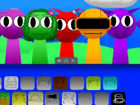 Žaidimas Sprunka Animated internete