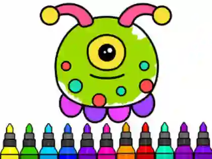Žaidimas Coloring Book: Alien internete