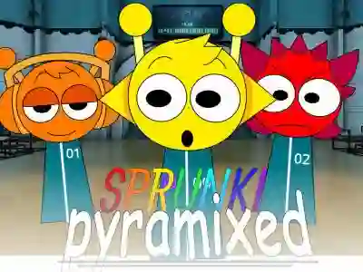 Žaidimas Sprunki Pyramixed: Squid Game internete