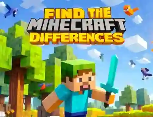 Žaidimas Find The Differences: Minecraft internete