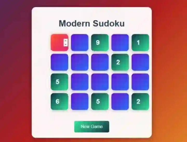 Žaidimas Modern Sudoku internete
