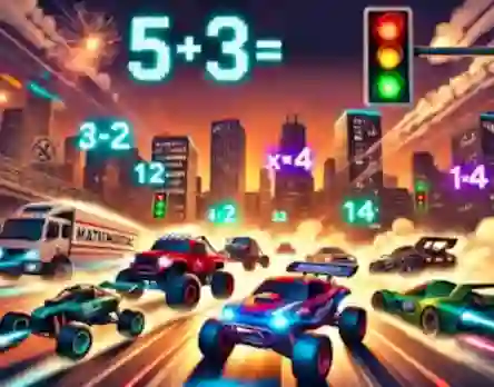 Žaidimas Mathematics Racing internete