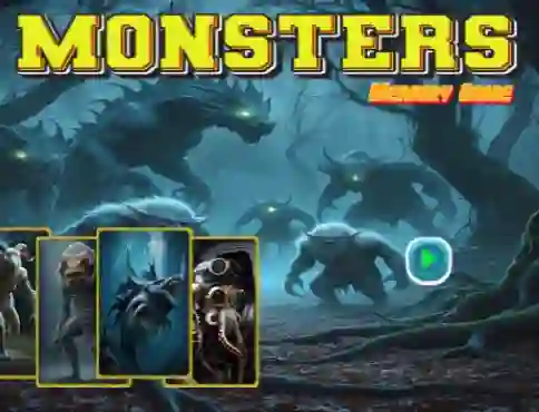 Žaidimas Monsters Memory Game internete