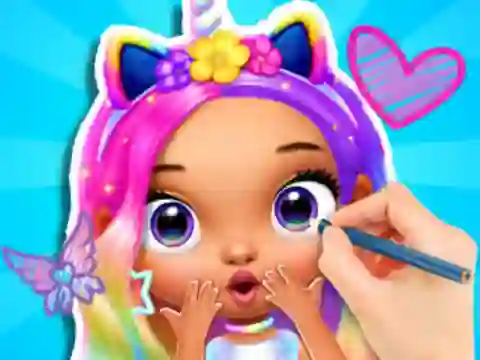 Žaidimas Coloring Book: Fashion Barbie Princess internete