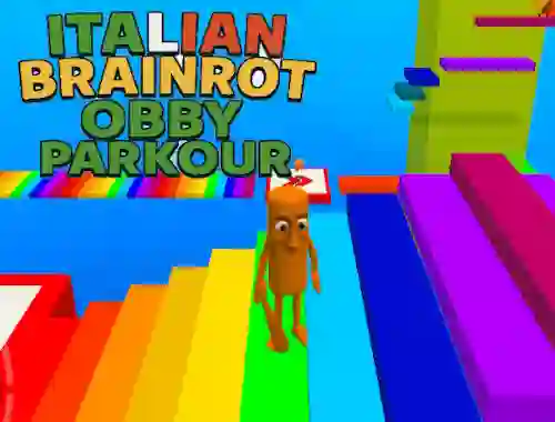 Žaidimas Italian Brainrot Obby Parkour internete