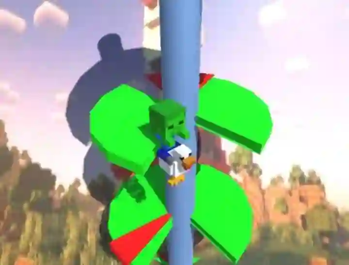 Žaidimas Chicken Jockey Helix Jump internete
