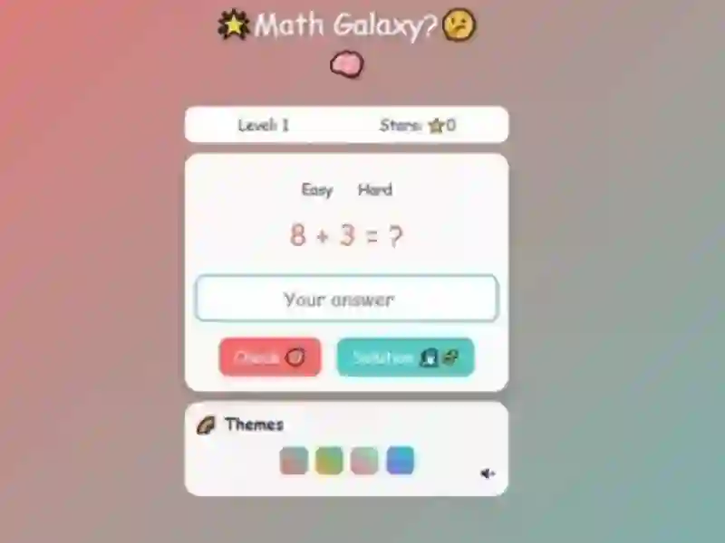 Žaidimas Math Galaxy internete